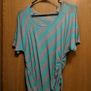 Diagonal Stripe Maternity Knit Top NWOT